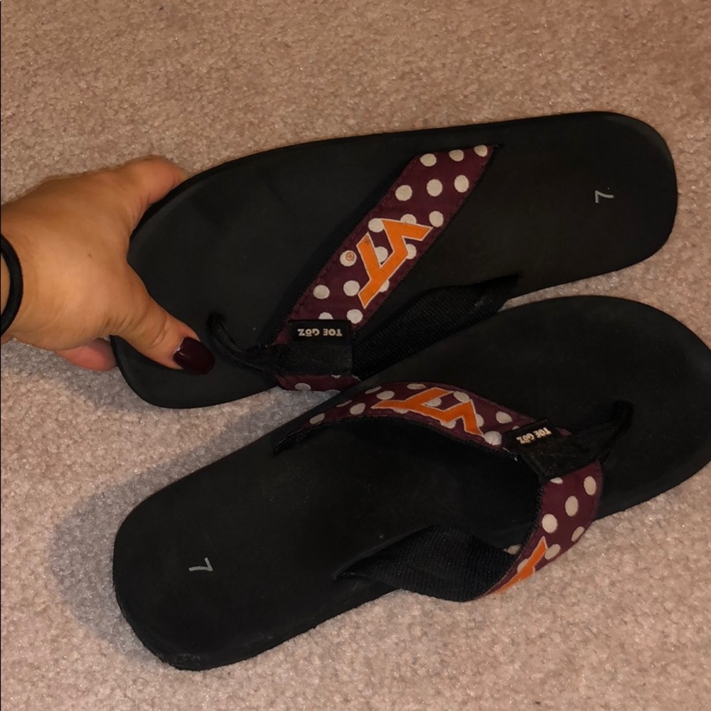 Virginia Tech Flip Flops
